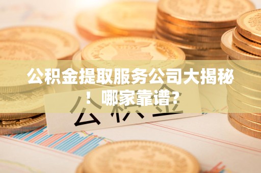 东湖公积金提取服务公司大揭秘！哪家靠谱？