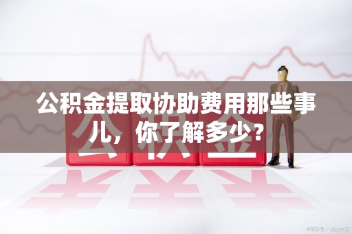 东湖公积金提取协助费用那些事儿，你了解多少？