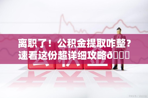 东湖离职了！公积金提取咋整？速看这份超详细攻略😎