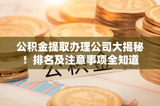 东湖公积金提取办理公司大揭秘!排名及注意事项全知道 东湖公积金提取办理公司大揭秘!排名及注意事项全知道