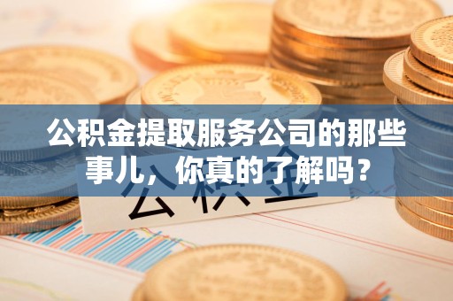 东湖公积金提取服务公司的那些事儿，你真的了解吗？